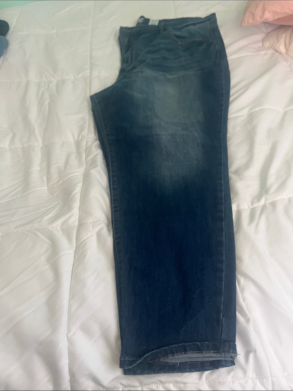 Terra & Sky Dark Blue Skinny Jeans with Copper Stitching